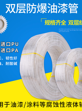 MASA进口PUA-12 耐腐蚀 双层加厚铁氟龙 防爆油漆管 涂料管 油管