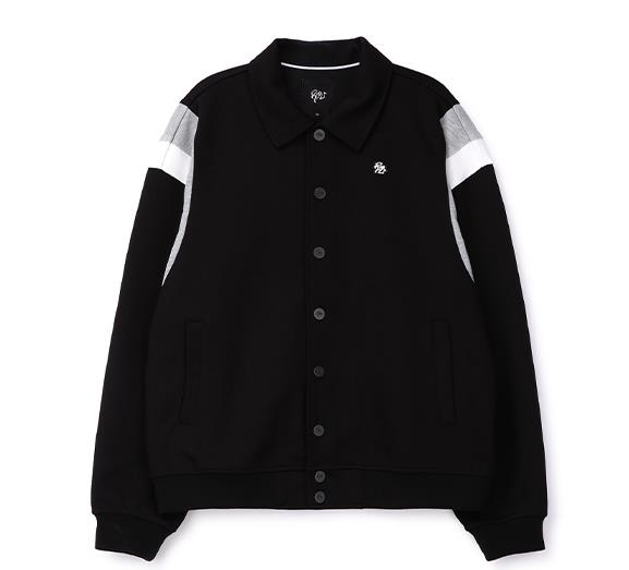 韩国品牌童装RE*旗下春季男童女童黑色翻领按扣款夹克外套棒球服