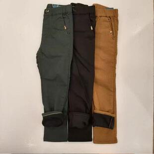 韩国品牌童装 秋冬季男童三色复合长裤 板正帅气裤子