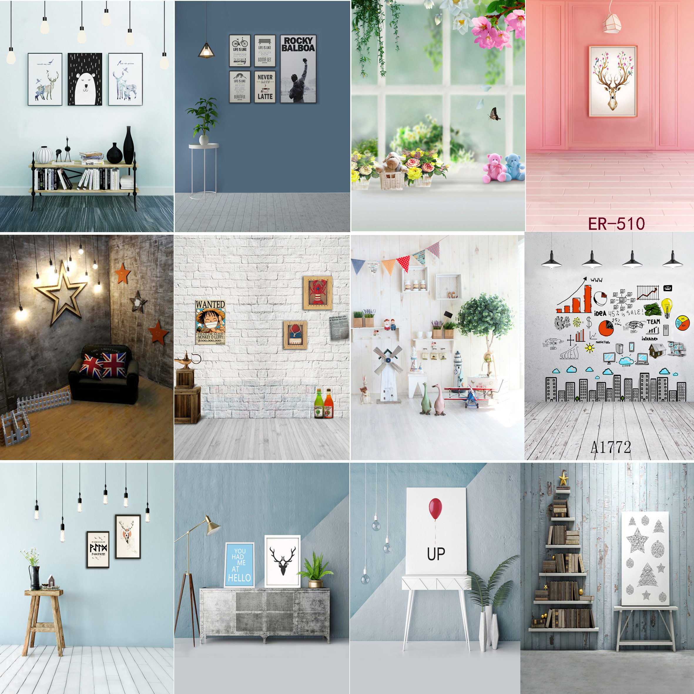 创意背景淘宝拍摄背景服装道具拍照背景主播背景布直播背景墙