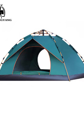 徽羚羊 云雾全自动露营防雨3-4人帐篷绿色2*2m HLY-ZP-22012