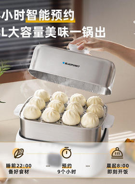 蓝宝不锈钢电蒸锅BP-ZG11多功能家用蒸煮炖一体三层大容量蒸菜包