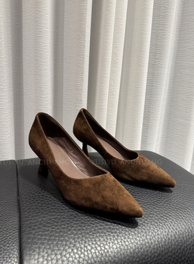 YUSI雨丝~出口订单~彰显气质尖头高跟鞋细跟浅口OL单鞋女春秋法式