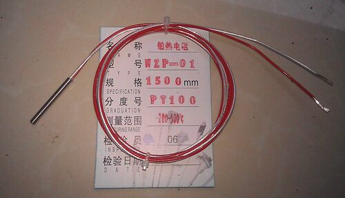 高精度Pt100热电阻 铂电阻 温度传感器探头Ф3×30mm×500mm 二线
