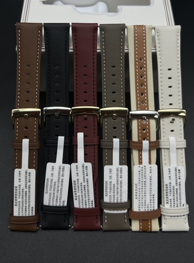 适用华为oppo同款真皮男女watch Mini/GT456pro/18/22mm表带腕带