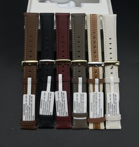 适用华为oppo同款真皮男女watch Mini/GT456pro/18/22mm表带腕带