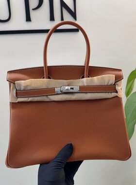 高版纯皮30厘米铂金包 欧美范真皮手提包 气质时尚手拎包togo牛皮