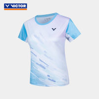 VICTOR VICTOR T50013 Badminton Suit Knitted Quick-drying Sports short-sleeved T-shirt thumbnail 8
