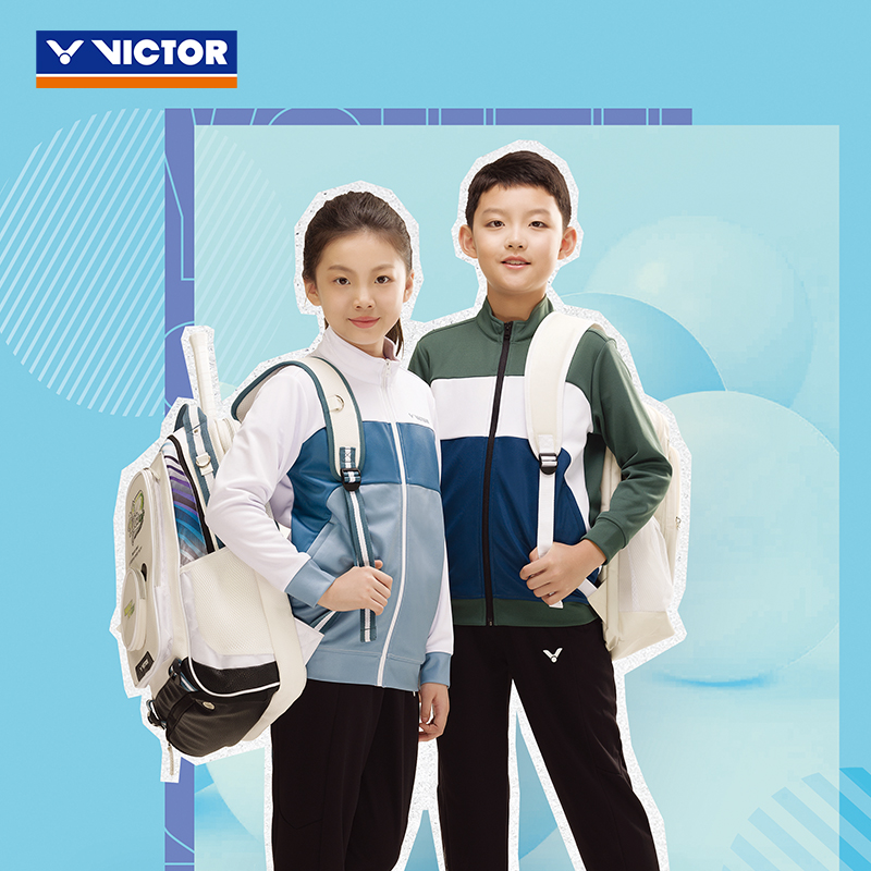 VICTOR威克多胜利J52606秋冬款青少儿童羽毛球针织外套羽毛球服