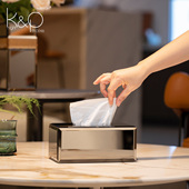 KP客厅纸巾盒创意抽纸盒轻奢高级感家用客厅茶几桌面餐巾纸纸抽盒