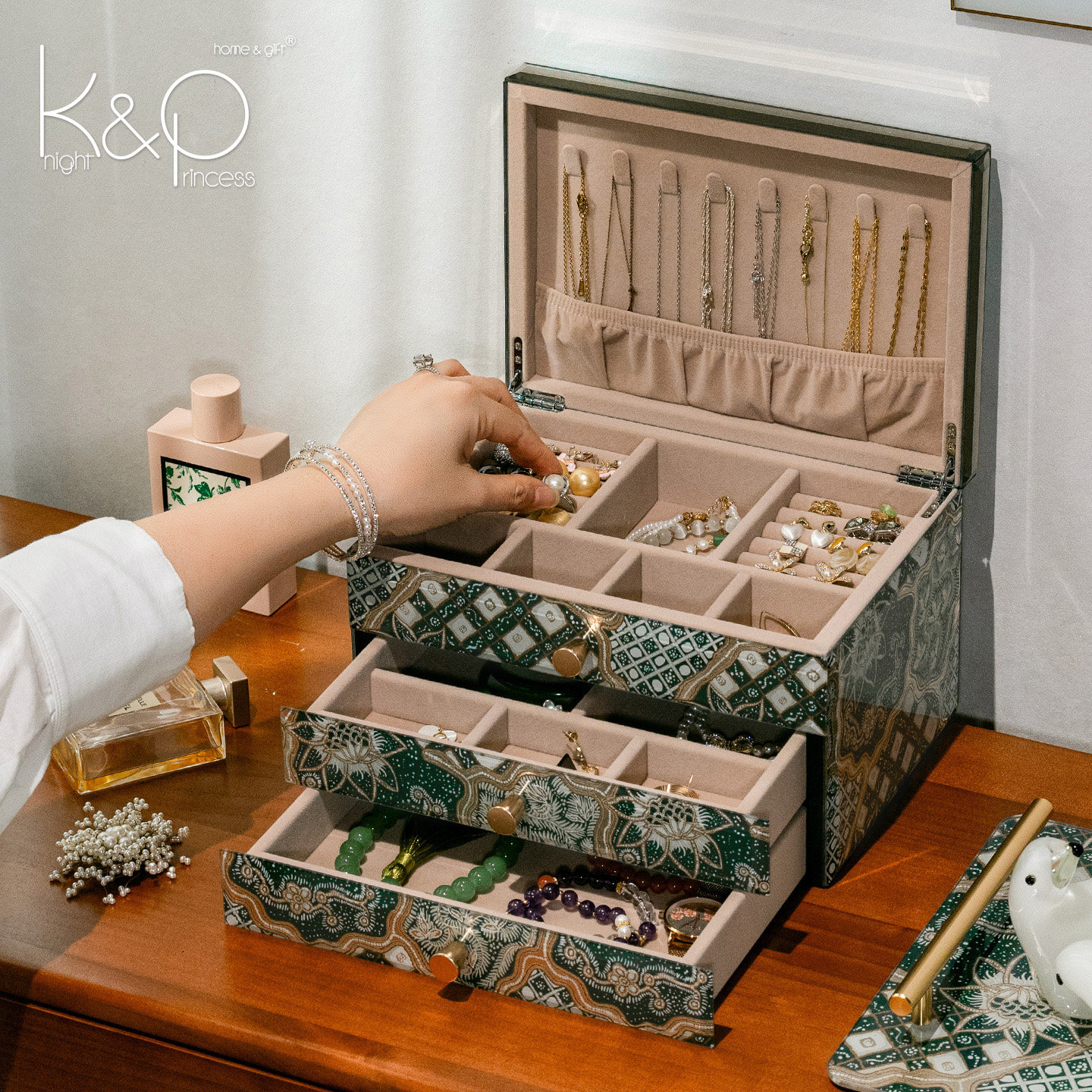 KP轻奢高档首饰收纳盒