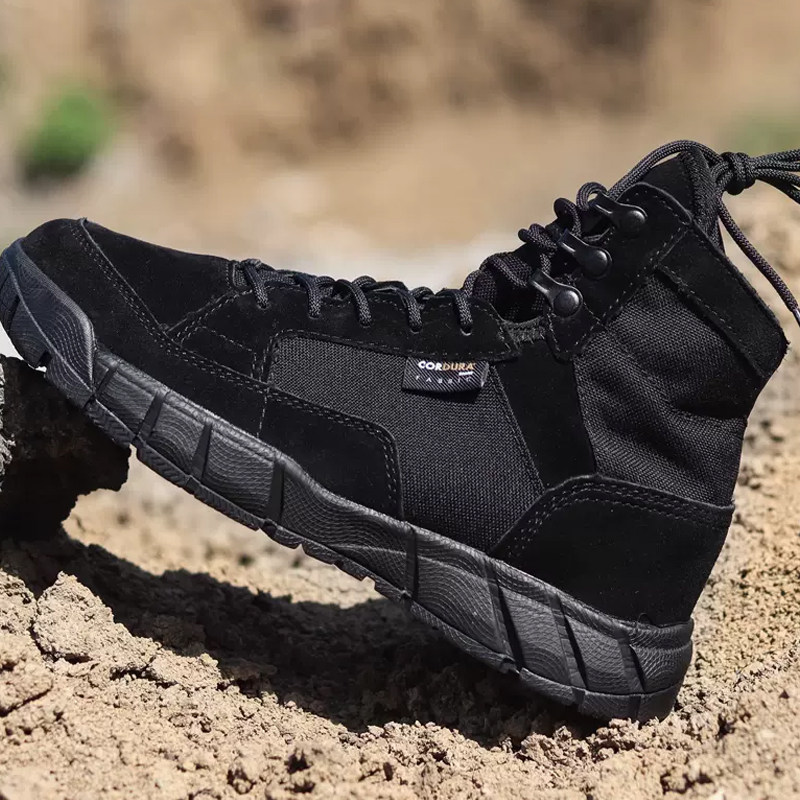 盔狼户外登山鞋男女秋冬耐磨透气徒步鞋防水战术靴轻便防滑登山靴