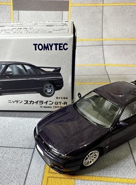 多美卡TomytecTLV LV-N308aNissanGT-RR33紫色合金车模全新未拆封