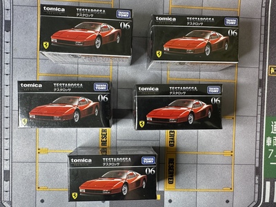 多美卡TOMICA黑盒6号法拉利Testarossa特丝塔罗莎合金车车模玩具