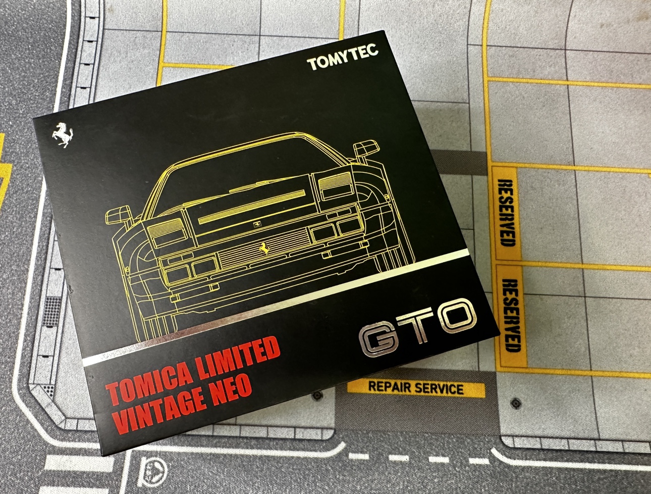 多美卡TLV法拉利黄色GTO合金车车模全新