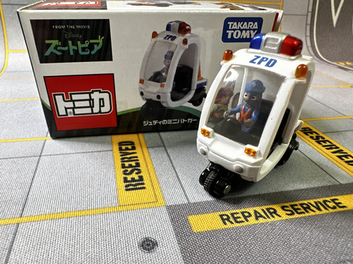 TOMICA多美卡Dis疯狂动物城绝版兔子巡逻警车小狐狸合金车