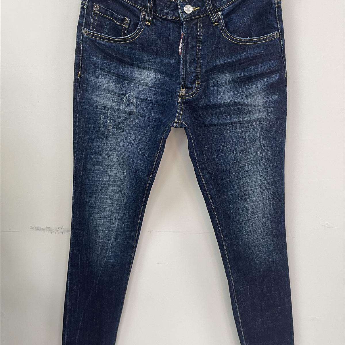 6049新款D2牛仔裤水洗磨破洞