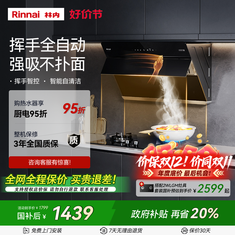 咨询有惊喜林内烟灶热套装