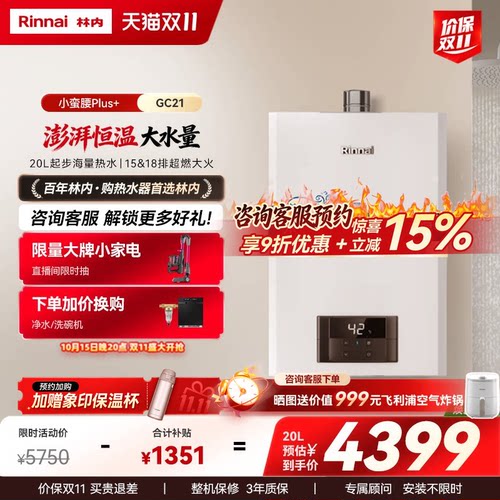林内鲸吨吨GC21高性能恒温大水量