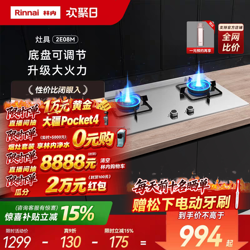 Rinnai/林内大火力燃气灶图片