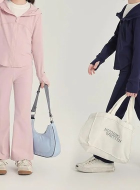 乔伊思童装女童套装春季2025新款儿童针织连帽外套长裤瑜伽两件套