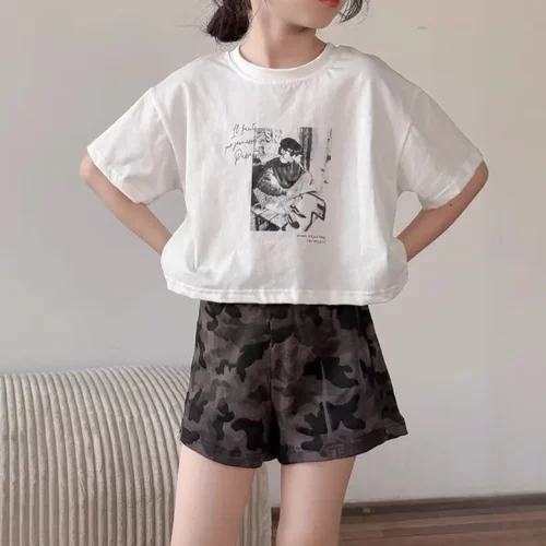乔伊思童装女童短袖t恤夏季新款