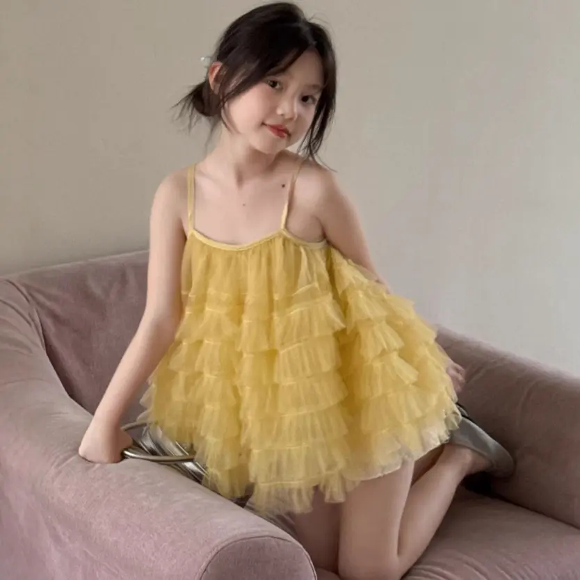 乔伊思童装女童连衣裙吊带蛋糕