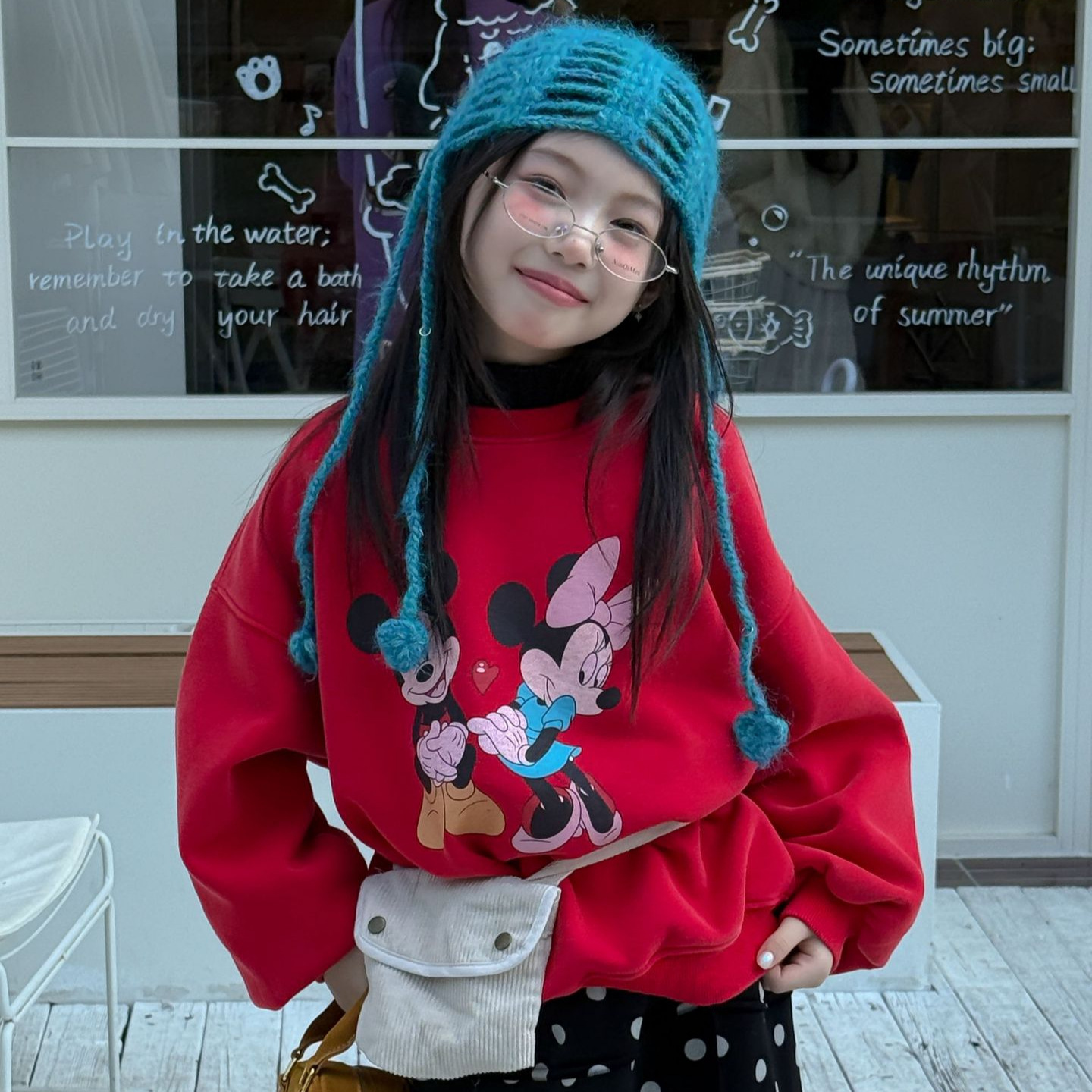 乔伊思童装卫衣2025冬款韩版卡通米奇卫衣加绒加厚儿童保暖上衣潮