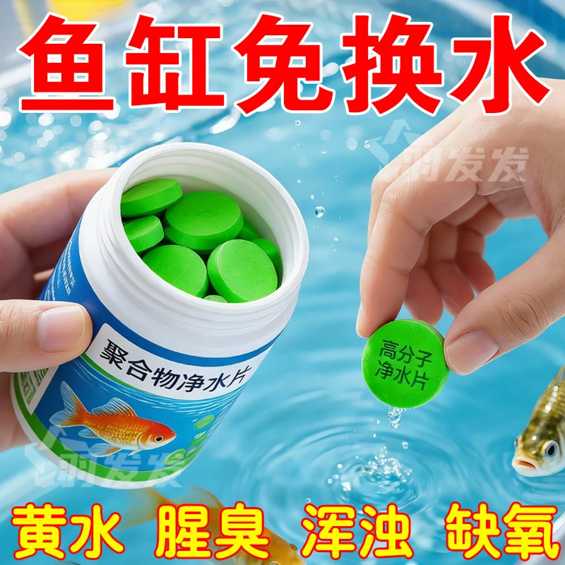 鱼缸净水剂专用德国高分子聚合物净水片养鱼清澈水质神器免换水箱,宠物/宠物食品及用品,鱼缸净水剂,淘宝优惠券,粉丝福利购,淘宝优惠卷