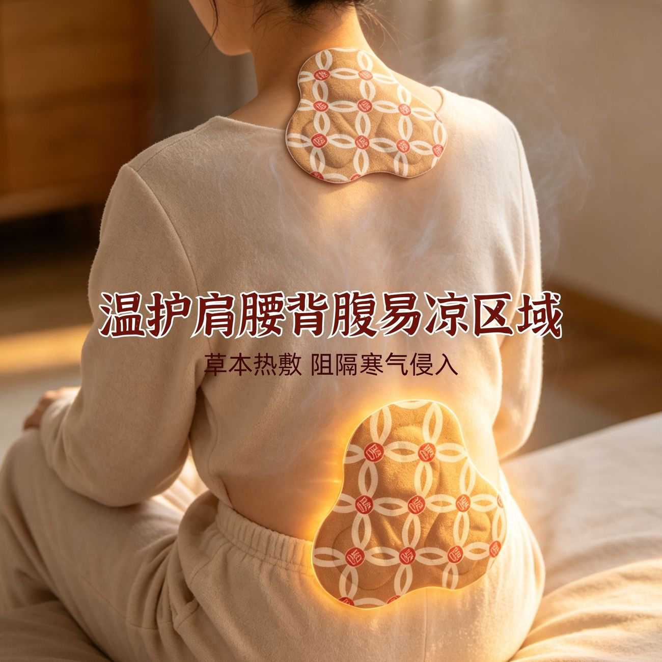 肩颈贴桂枝防风热敷艾灸肩膀脖子暖颈蒸汽护关节专用贴