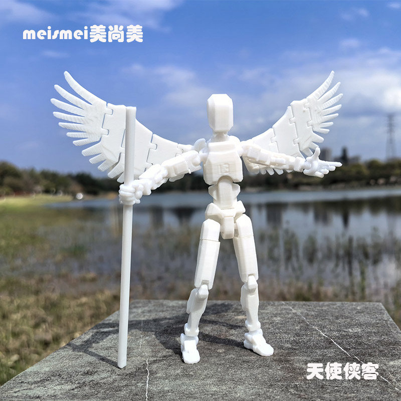 多关节可动3D打印人偶手办超可动玩偶全身活动小人仔男孩益智天使