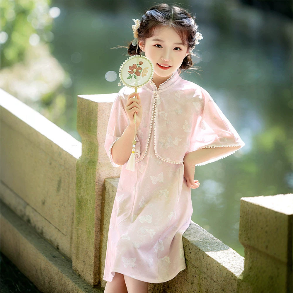 女童夏季新中式改良旗袍连衣裙