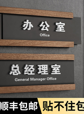 亚克力可更换式科室牌公司总经理办公室门牌学校医院部门标牌标识牌定制抽拉可替换标志牌会议室财务室订制做