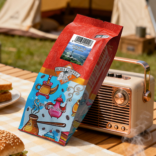 227g 可现磨纯黑咖啡粉袋装 博达圣多斯咖啡豆 阿拉比卡豆中度烘焙