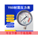 水处理压力表 2.5mpa Y60水压表油压表液压表 耐震不锈钢压力表