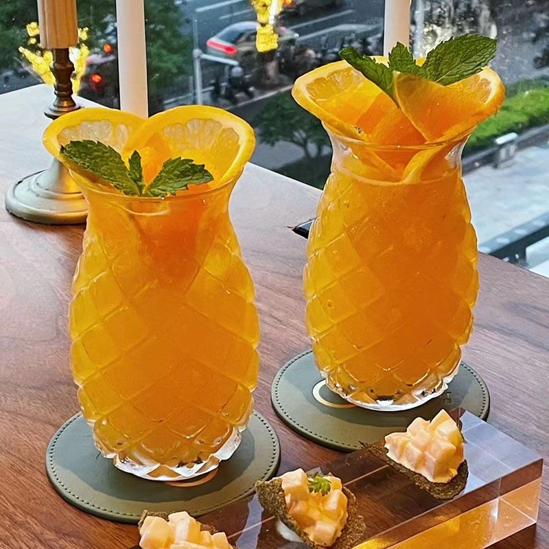热销酒吧网红菠萝鸡尾酒杯
