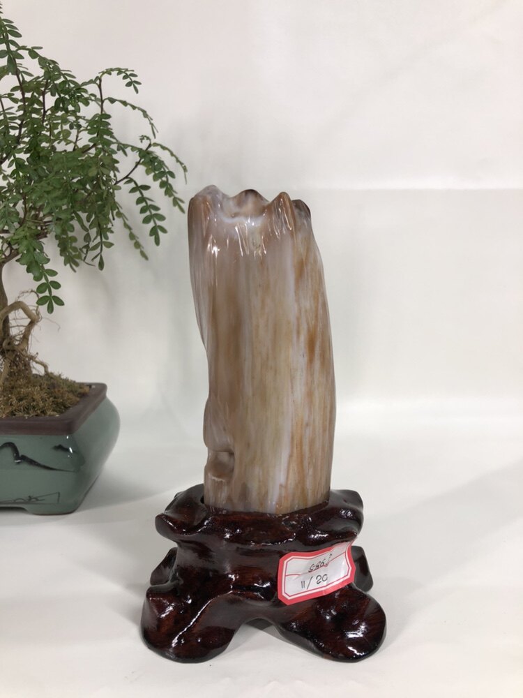 缅甸树化玉摆件