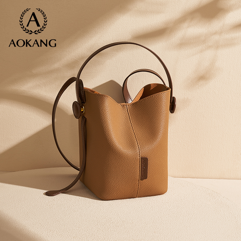 奥康2025新款时尚通勤单肩包女士大容量百搭水桶包女包,箱包皮具/热销女包/男包,水桶包,淘宝优惠券,粉丝福利购,淘宝优惠卷