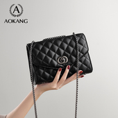 奥康链条包女2026新款 菱格小包大容量单肩包小香风斜挎包新年礼物