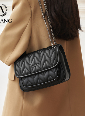 奥康链条包女式2026新款大容量单肩包小香风腋下包菱格流浪斜挎包