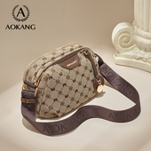 奥康单肩包休闲斜挎包女2026新款 帆布包原创设计小方包大容量女包