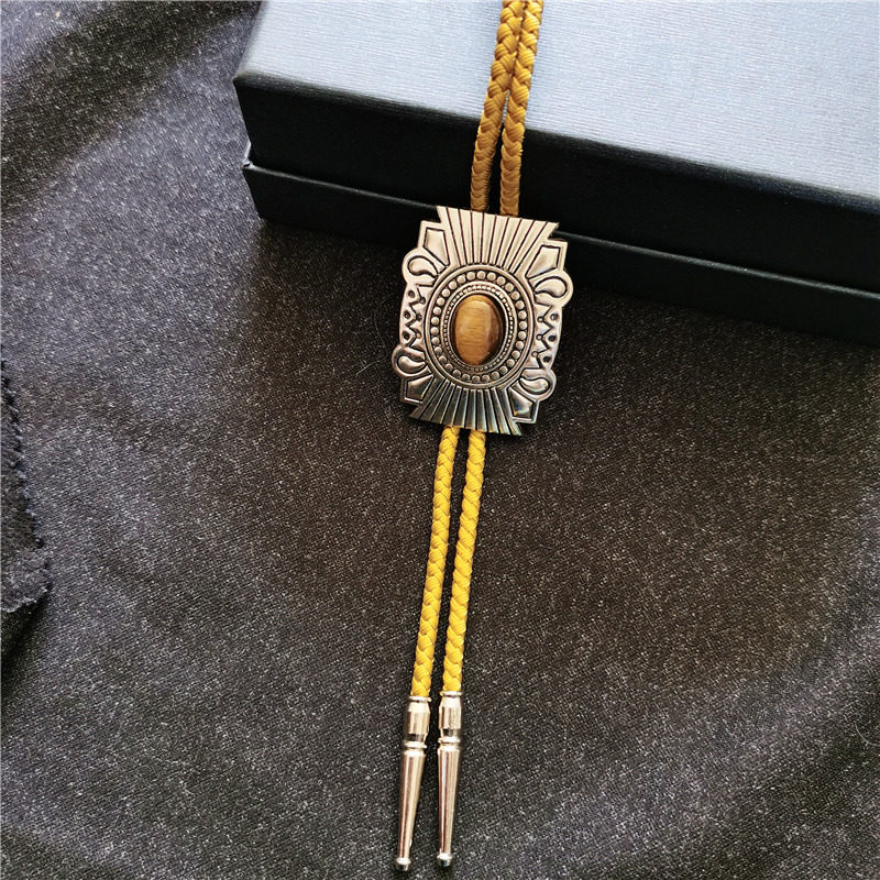 波洛领带方牌学院西部牛仔配饰