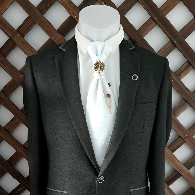 提花香港马甲婚纱摄影潮流领带