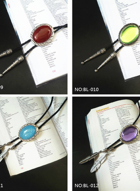 商务红宝石领绳男婚庆司仪婚纱照黑色淘宝热销品bolotie波洛领带