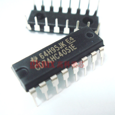TI集成电路CD74HC4051E DIP16直插多路复用器 3.5元/PCS