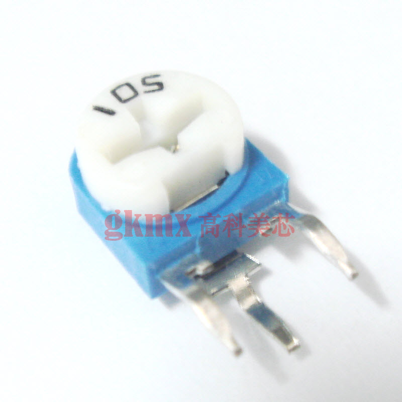 高科美芯 优质可调电阻器蓝白电位器105 1M超精准立式 10个4元