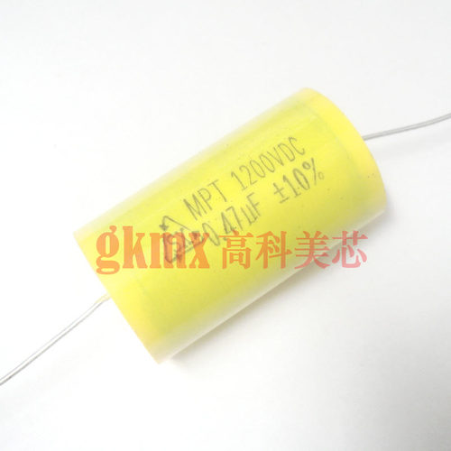 聚酯丙轴向电容 薄膜电容 474K 0.47UF/1200V 10% 黄色 15元/PCS