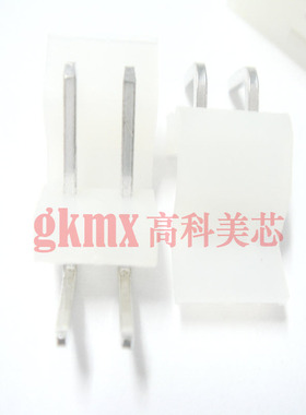 白色插座 CH3.96-2TS 2芯弯脚 3.96间距 （10套）