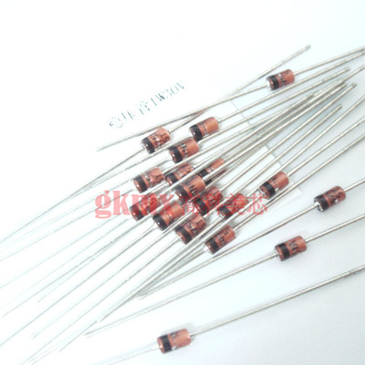 高科美芯 齐纳稳压二极管1N4751A 1W 30V DO-41玻璃管直插10个3元