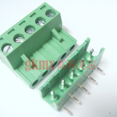 连接器 接插件2EDG5.08-5芯 弯脚 间距5.08mm（一套）